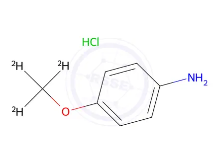 Chemical structure of 4-(METHOXY-D3)ANILINE