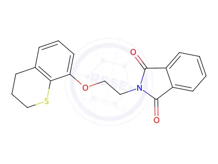 Chemical structure of 2-(2-thiochroman-8-yloxyethyl)isoindole-1,3-dione