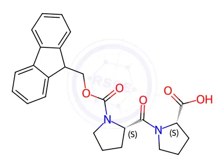 Chemical structure of Fmoc-Pro-Pro-OH
