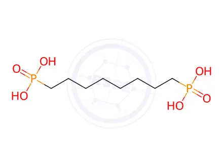 Chemical structure of 1,8-Octanediphosphonic Acid