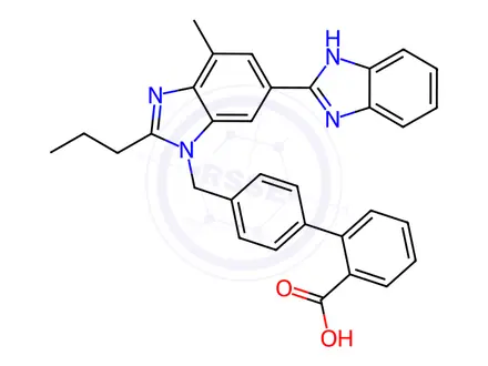 Chemical structure of N-Desmethyl telmisartan