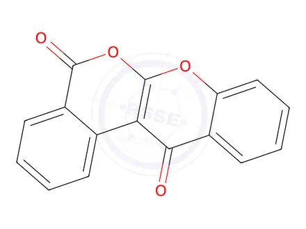 Chemical structure of 5H,12H-[2]Benzopyrano[3,4-b][1]benzopyran-5,12-dione