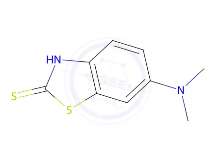 Chemical structure of 2(3H)-Benzothiazolethione,6-(dimethylamino)-(9CI)