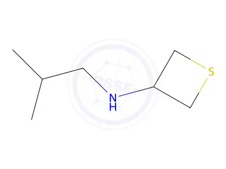 Chemical structure of N-(2-methylpropyl)thietan-3-amine