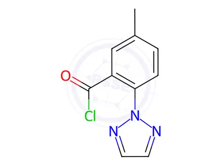 Chemical structure of 5-Methyl-2-(2H-1,2,3-triazol-2-yl)benzoyl Chloride