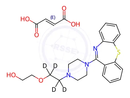 Chemical structure of Quetiapine-d4 Fumarate