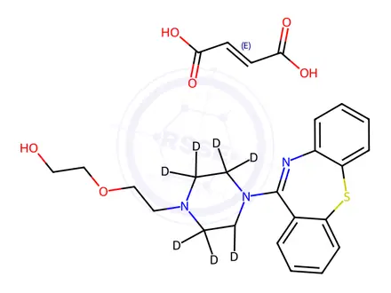 Chemical structure of Quetiapine fumarate-[D8]