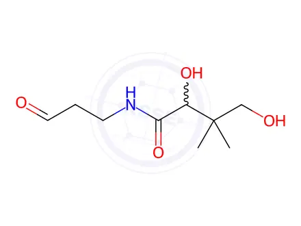 Chemical structure of 2,4-dihydroxy-3,3-dimethyl-N-(3-oxopropyl)butanamide
