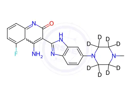 Chemical structure of Dovitinib-d8