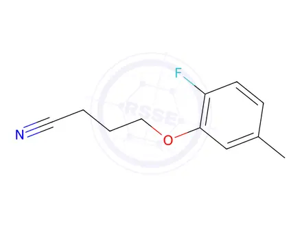 Chemical structure of 4-(2-Fluoro-5-methylphenoxy)butanenitrile