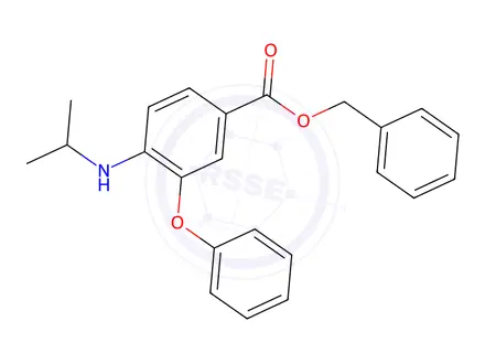 Chemical structure of Benzyl 4-(isopropylamino)-3-phenoxybenzoate