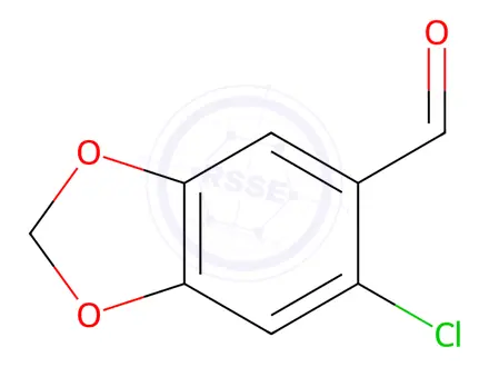 Chemical structure of 6-Chloropiperonal