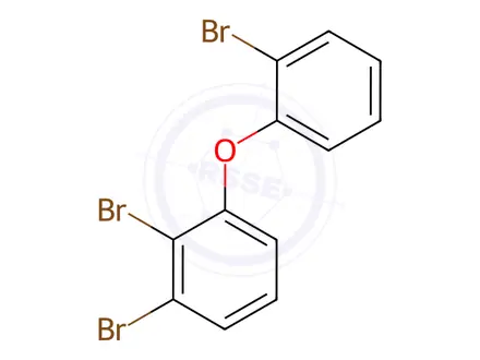 Chemical structure of 2,2',3-Tribromodiphenyl Ether