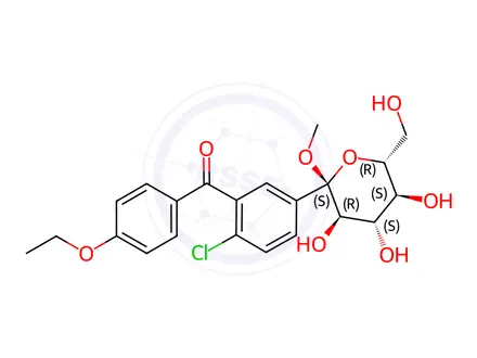Chemical structure of Ertugliflozin Impurity 24