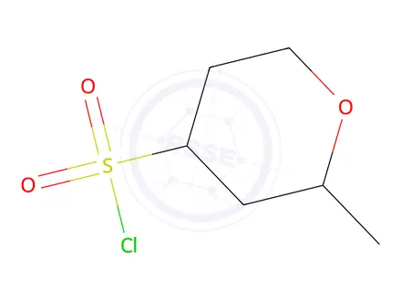 Chemical structure of 2-methyloxane-4-sulfonyl chloride