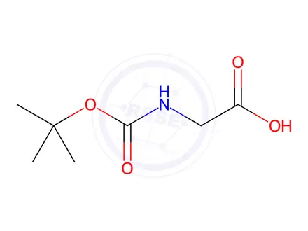 Chemical structure of Boc-Gly-OH