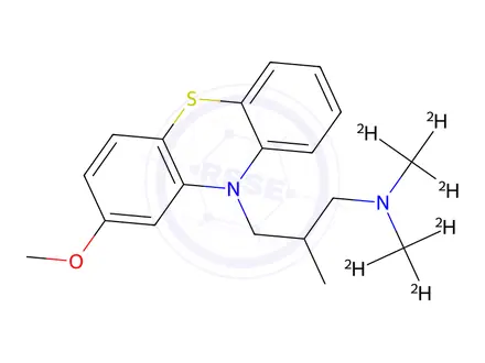 Chemical structure of (±)-Methotrimeprazine (D6)