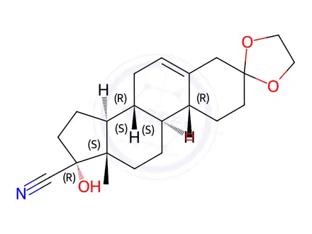 Chemical structure of Progesterone Impurity 124