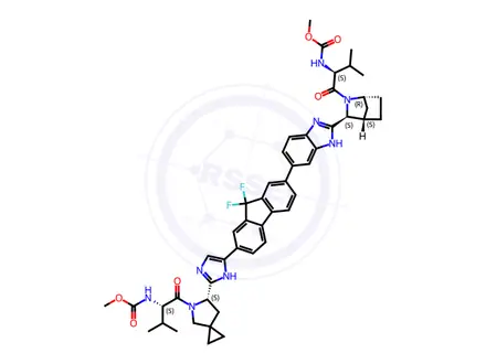 Chemical structure of Ledipasvir