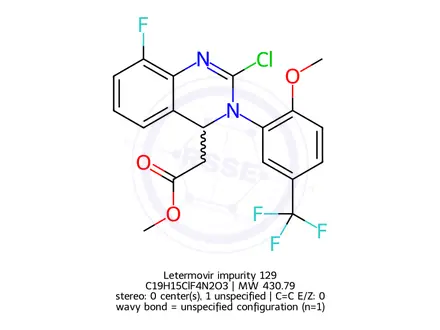 Chemical structure of Letermovir Impurity 129
