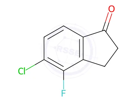 Chemical structure of 5-Chloro-4-fluoro-indan-1-one