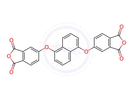 Chemical structure of 5,5'-[1,5-naphthalenediylbis(oxy)]bis-1,3-Isobenzofurandione