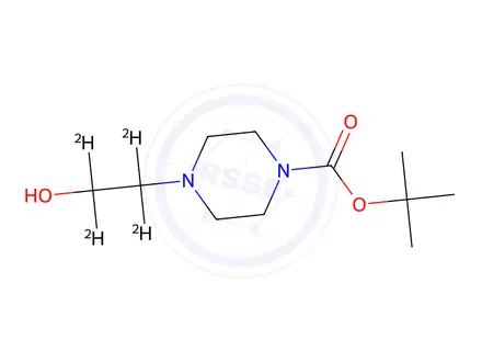 Chemical structure of 1-BOC-4-(2-Hydroxyethyl-d4)Piperazine