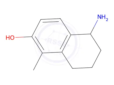 Chemical structure of 5-Amino-1-methyl-5,6,7,8-tetrahydronaphthalen-2-ol