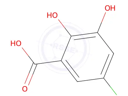 Chemical structure of 5-Chloro-2,3-dihydroxybenzoic Acid