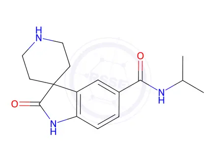 Chemical structure of N-Isopropyl-2-oxospiro[indoline-3,4'-piperidine]-5-carboxamide