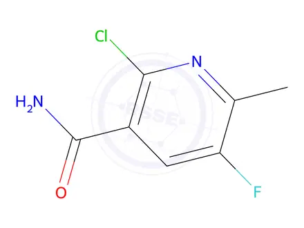 Chemical structure of 2-Chloro-5-fluoro-6-methylnicotinamide