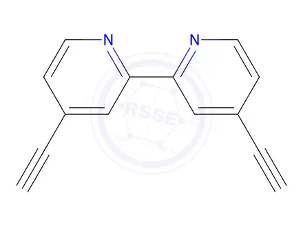 Chemical structure of 4,4'-diethynyl-2,2'-bipyridine
