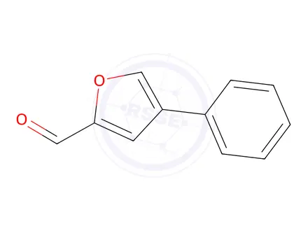 Chemical structure of 4-phenylfuran-2-carbaldehyde