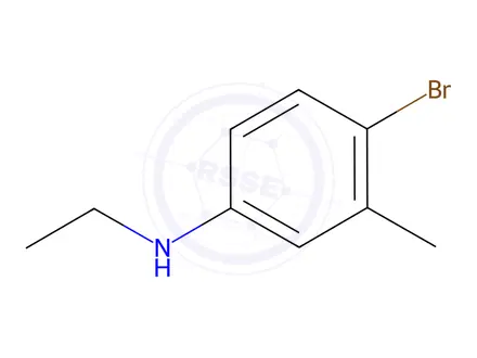 Chemical structure of 4-Bromo-N-ethyl-3-methylaniline