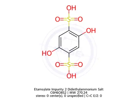 Chemical structure of Etamsylate Impurity 2 Didiethylammonium Salt