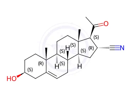 Chemical structure of Pregnenolone Carbonitrile
