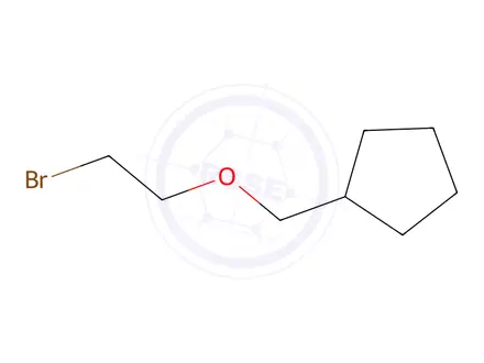 Chemical structure of [(2-bromoethoxy)methyl]cyclopentane
