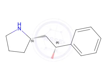 Chemical structure of 1-Phenyl-2-[-pyrrolidin-2-yl]ethan-1-ol