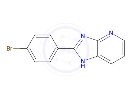 Chemical structure of 2-(4-Bromophenyl)-3H-imidazo[4,5-b]pyridine