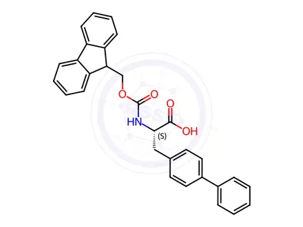 Chemical structure of Fmoc-l-4,4’-biphenylalanine