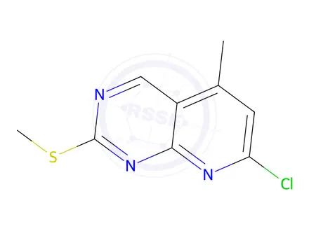 Chemical structure of 7-Chloro-5-methyl-2-(methylthio)pyrido[2,3-d]pyrimidine