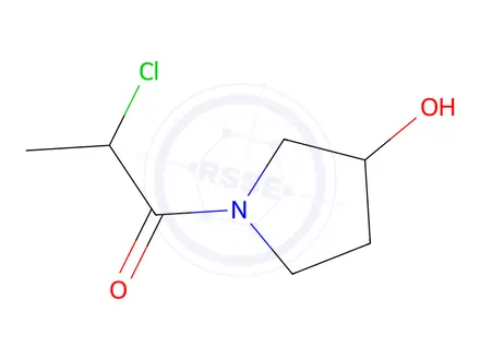 Chemical structure of 2-chloro-1-(3-hydroxypyrrolidin-1-yl)propan-1-one