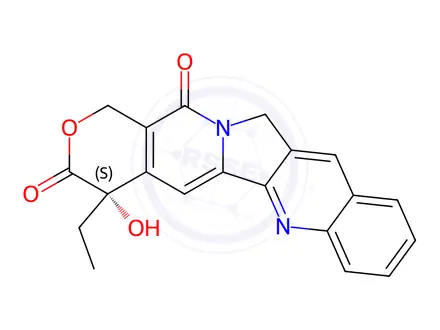 Chemical structure of Camptothecin