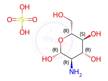 Chemical structure of D-Glucosamine Half Sulfate