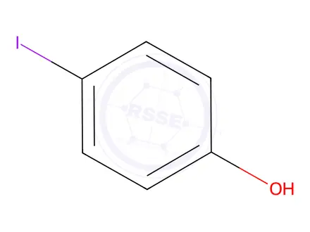 Chemical structure of 4-Iodophenol