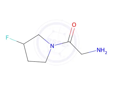 Chemical structure of 2-amino-1-(3-fluoropyrrolidin-1-yl)ethan-1-one