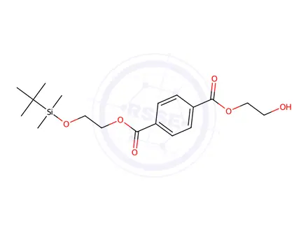 Chemical structure of 2-((tert-Butyldimethylsilyl)oxy)ethyl (2-Hydroxyethyl) Terephthalate