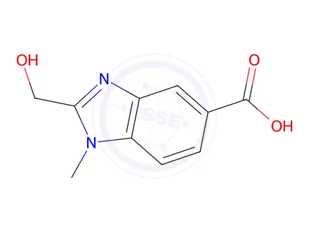 Chemical structure of 2-(Hydroxymethyl)-1-methyl-1h-benzo[d]imidazole-5-carboxylic acid