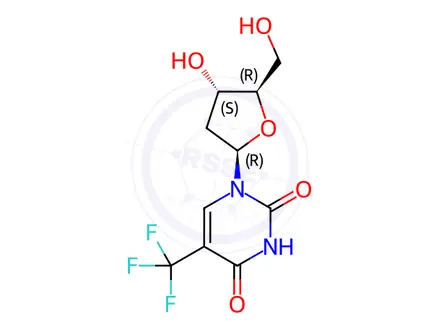 Chemical structure of Trifluridine