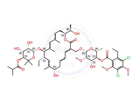 Chemical structure of Di-Methylated Fidaxomicin